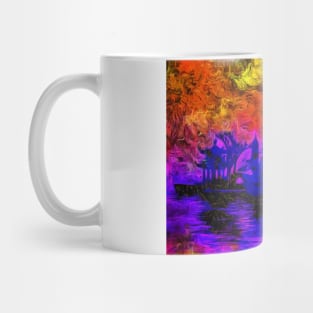 Asian architecture silhouette Mug